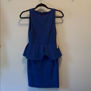 Alice + Olivia blue peplum dress